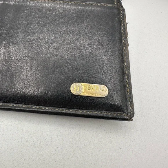 Fendi 2 PC Tri fold with slim bi fold Wallet - Picture 11 of 12